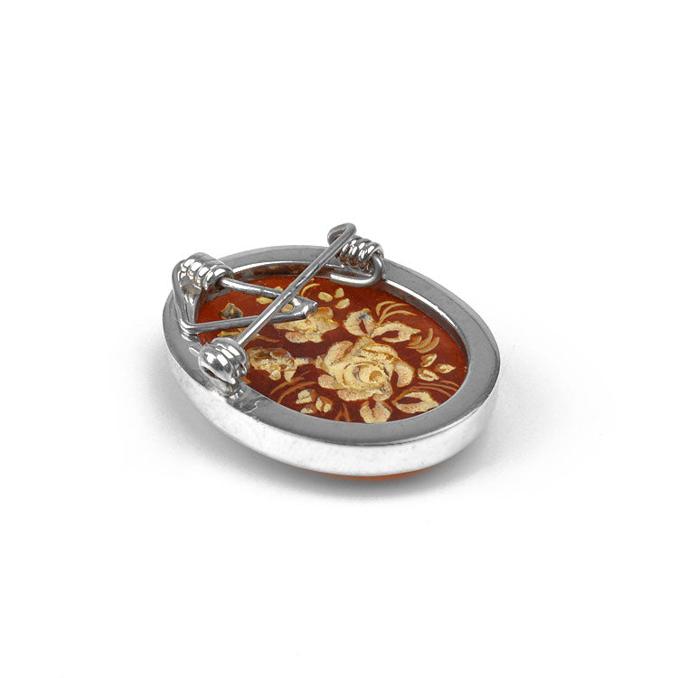 Amber Roses Pin Or Pendant