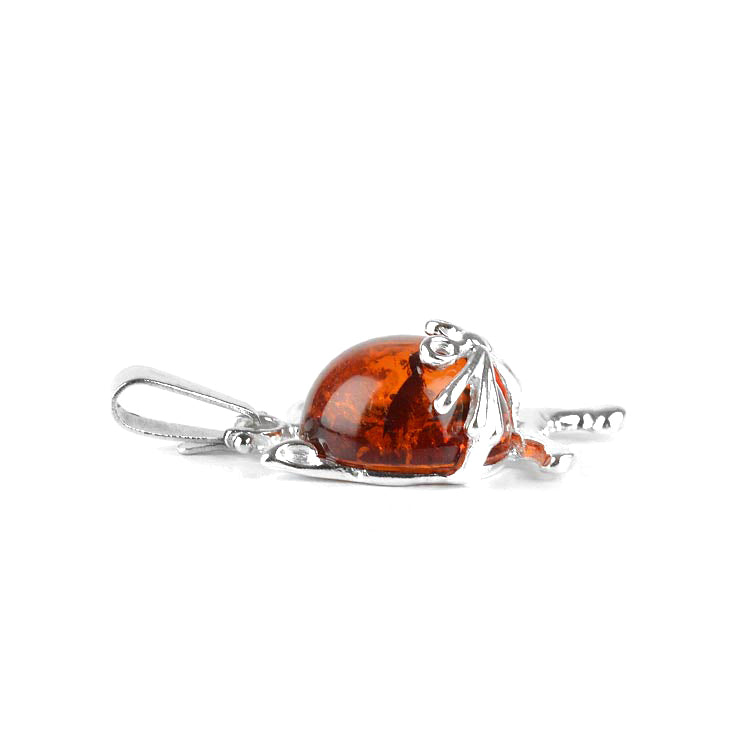 Little Kitty Amber Pendant