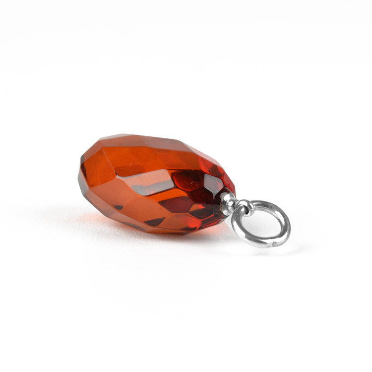 Faceted Amber Pendant