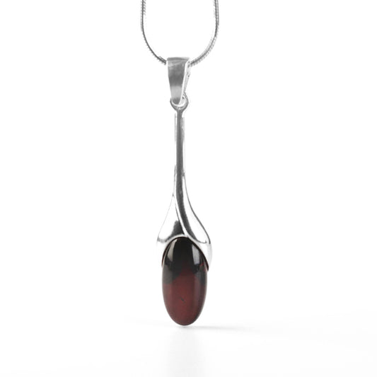 Sleek Cherry Amber Pendant