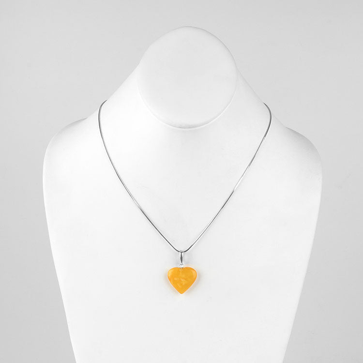 Butterscotch Heart Pendant