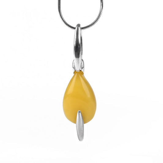 Unique Design Butterscotch Amber Pendant