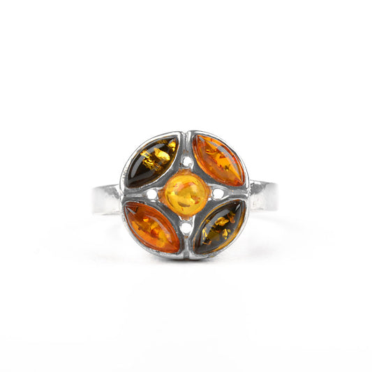 Honey, Green, Citrine Amber Ring
