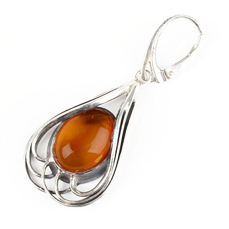 Classic Design Amber Earrings