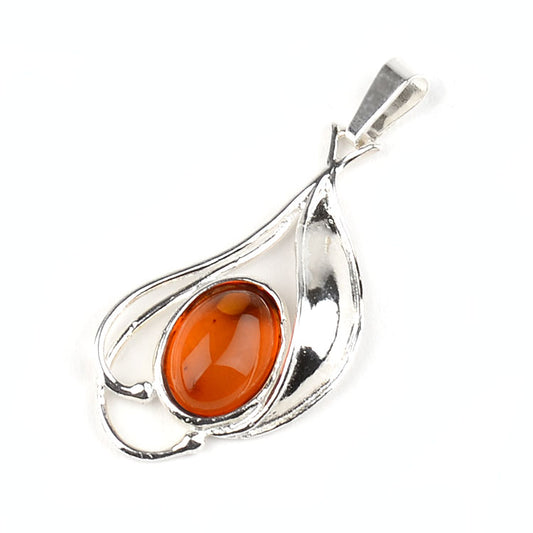 Artistically Designed Amber Pendant