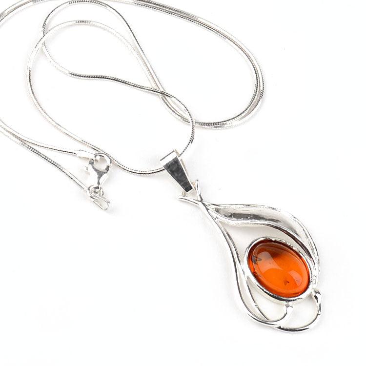 Artistically Designed Amber Pendant
