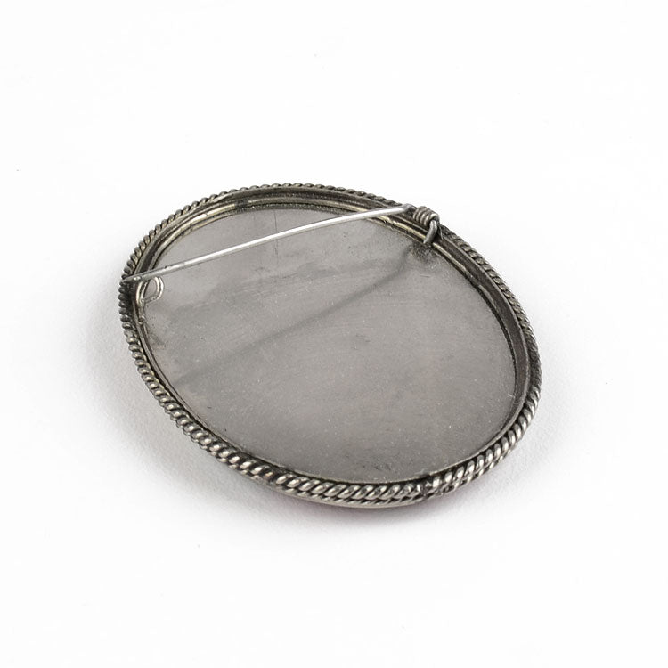 Mother of Pearl Portrait Brooch