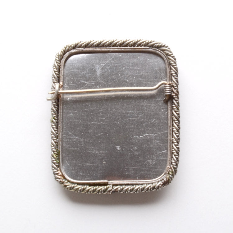 Noble Young Woman Portrait Pin Brooch