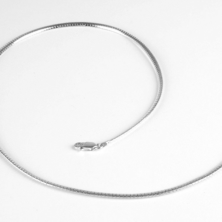3mm Sterling Silver Omega Chain