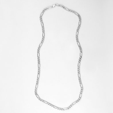 Men's Silver 6mm Figaro Chain Necklace