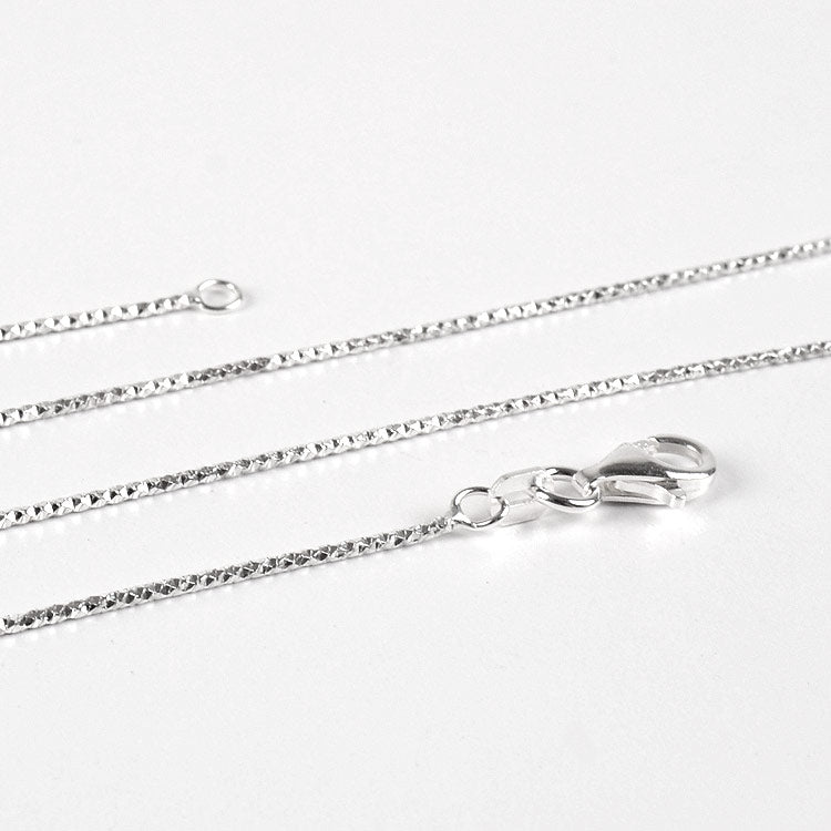 Sparkly Diamond Cut Silver Chain