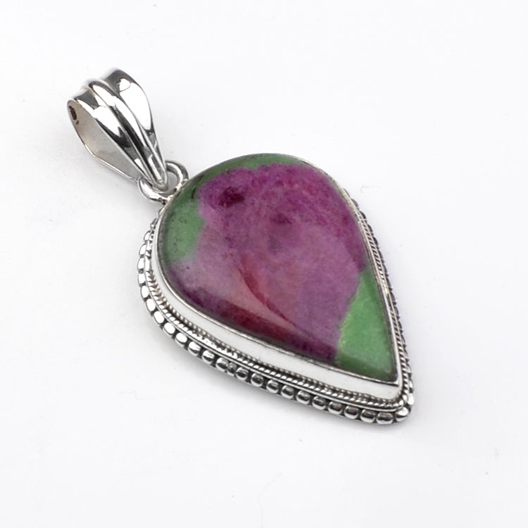 Energy Giving Ruby Zoisite Pendant