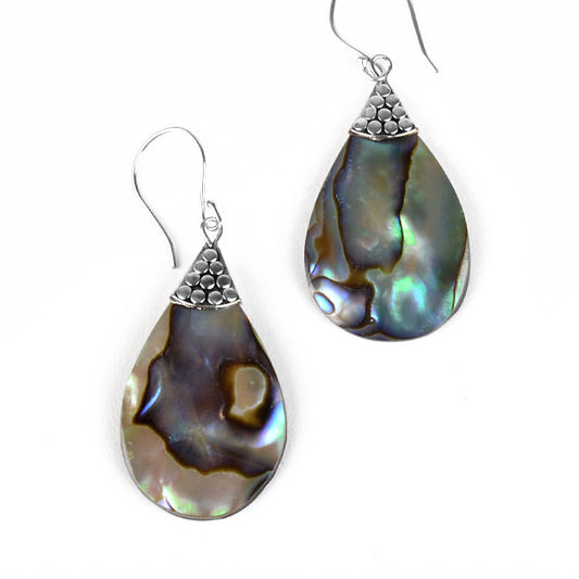 Iridescent Abalone Shell Earrings