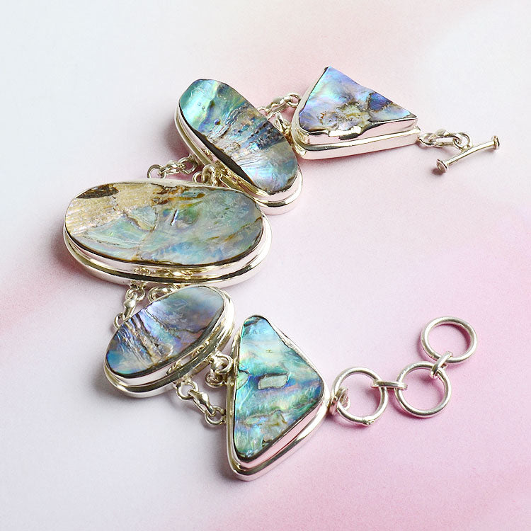 Abalone & Silver Bracelet