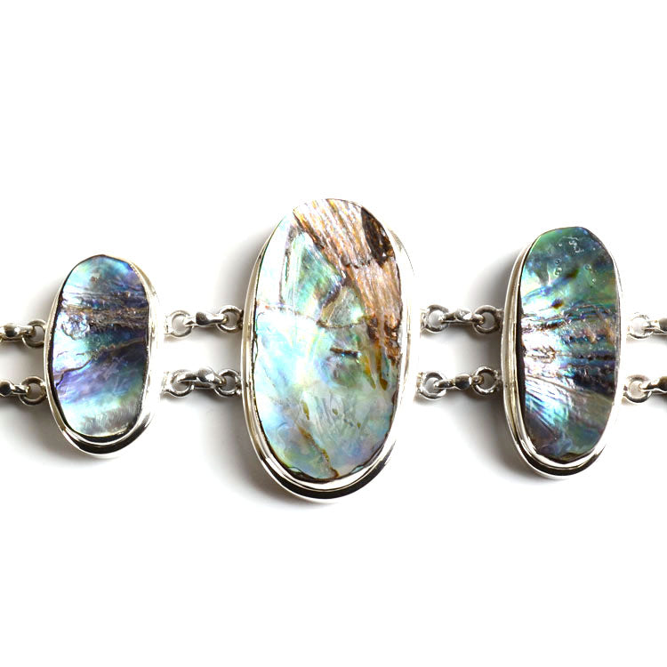 Abalone & Silver Bracelet