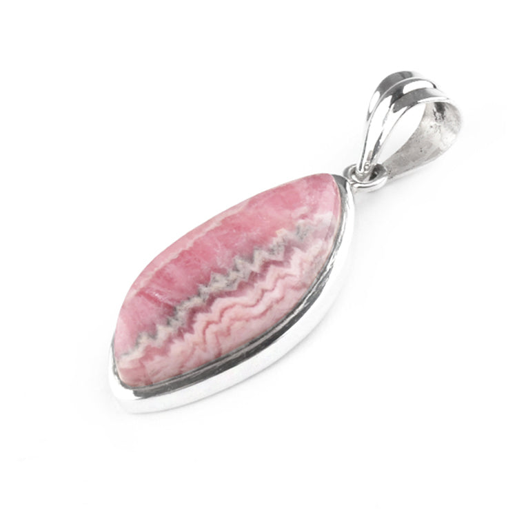 Rhodochrosite with Silver Pendant