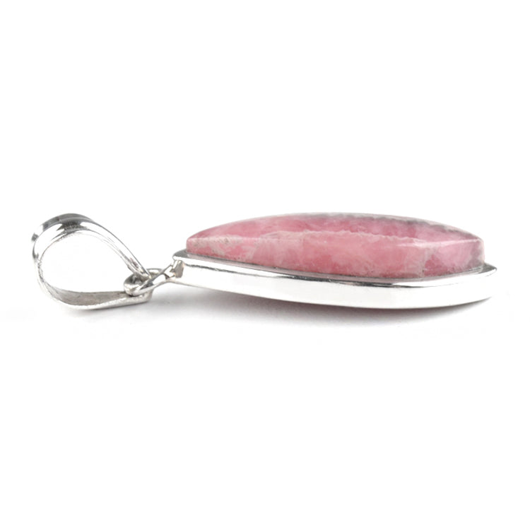 Rhodochrosite with Silver Pendant