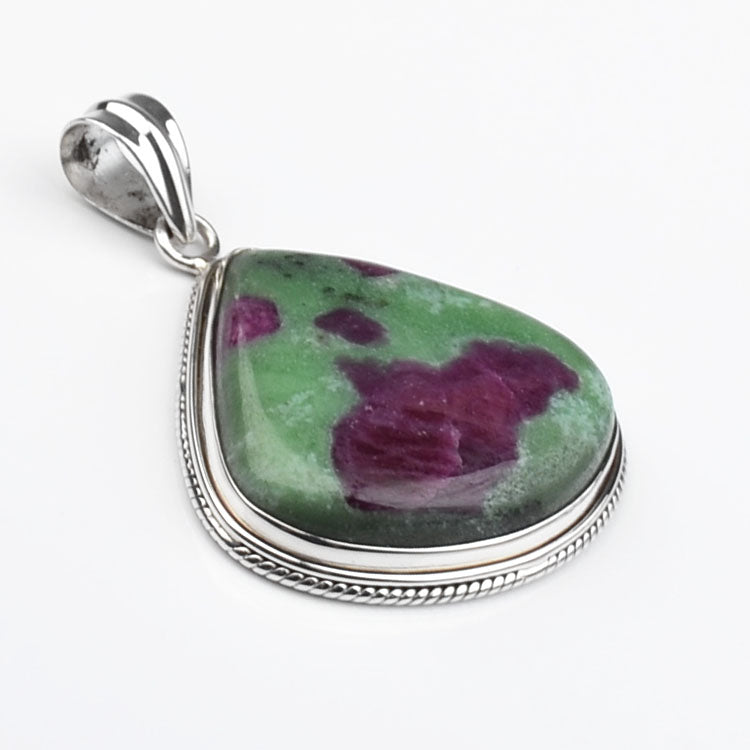 Elegant Anyolite Ruby-Zoisite Pendant