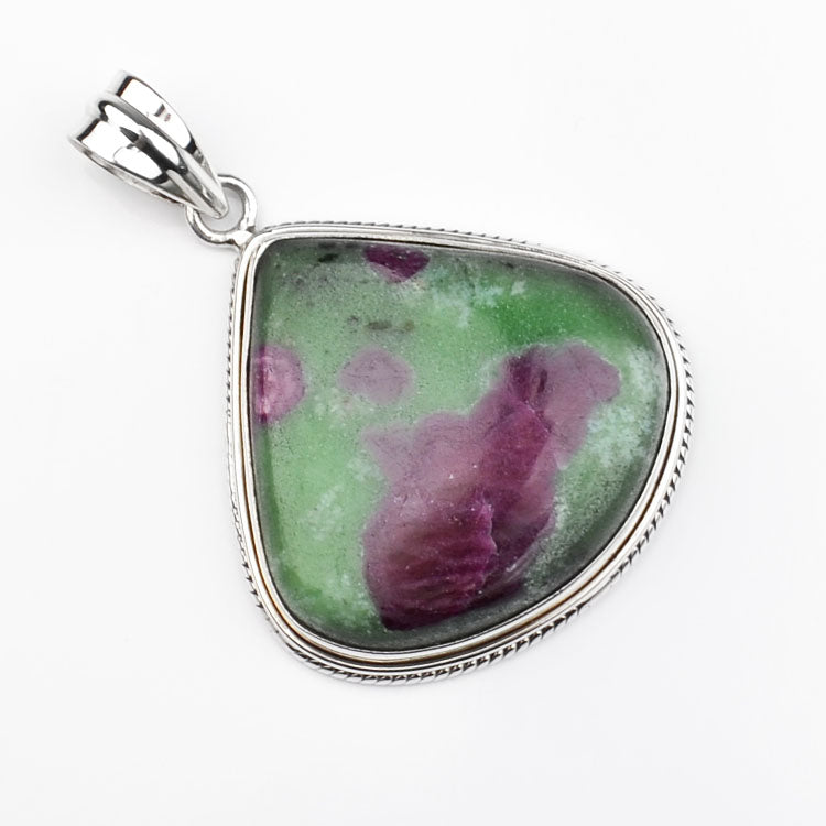 Elegant Anyolite Ruby-Zoisite Pendant