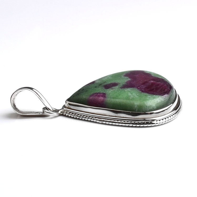 Elegant Anyolite Ruby-Zoisite Pendant