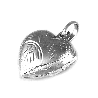 Silver Heart Locket Pendant