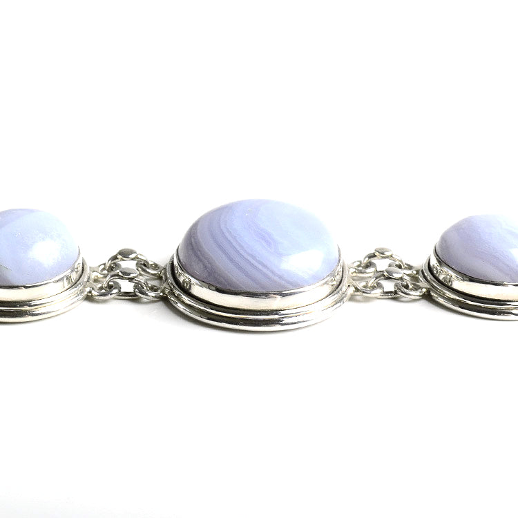 Blue Lace Agate Toggle Bracelet