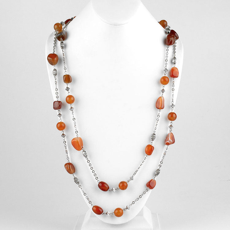 Carnelian Nuggets Necklace