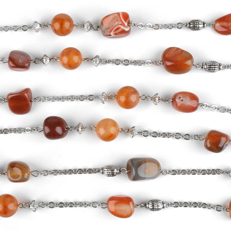 Carnelian Nuggets Necklace