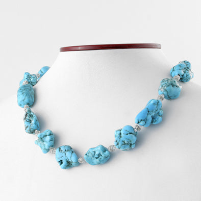 Dyed Howlite Turquoise Fashion Set