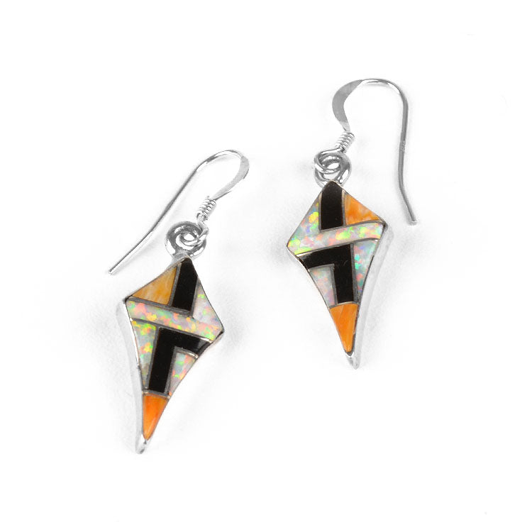Colorful Kite-Shaped Earrings