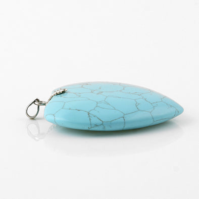 Large Synthetic Turquoise Heart