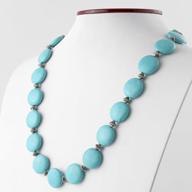 Turquoise Jewelry Set - Necklace & Earrings