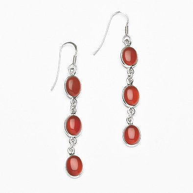 Red Carnelian Multi-Stone Earrings