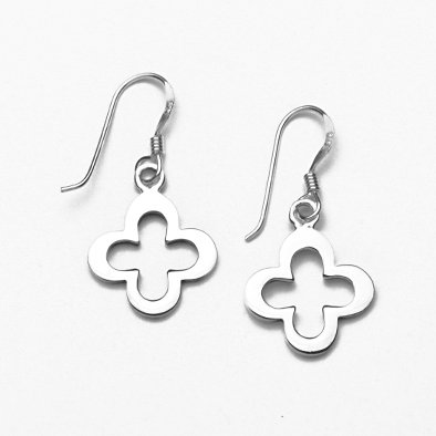 Sterling Silver Clover Earrings