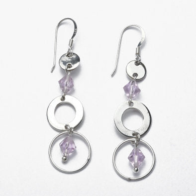 Sterling Silver Crystal Earrings