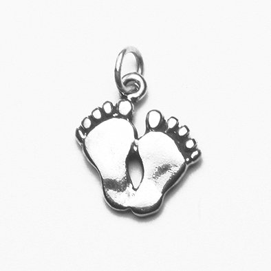 Sterling Silver Footprints Pendant