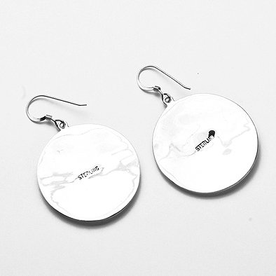 Gaspeite, Sugilite, and Spiny Oyster Shell Earrings