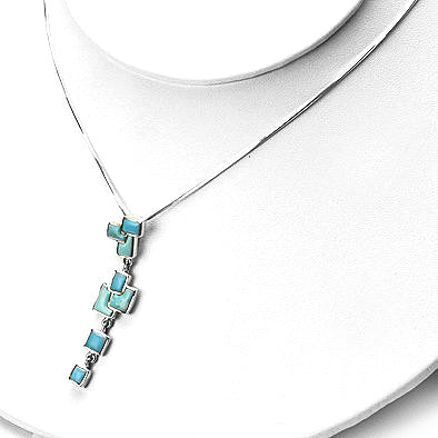 Southwestern Turquoise and Silver Pendant