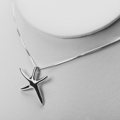 Unique Sterling Silver Starfish Pendant