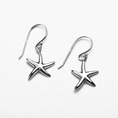 Starfish Sterling Silver Earrings