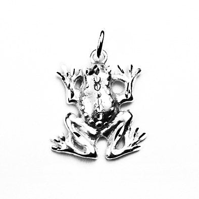 Cute Sterling Silver Froggy Pendant
