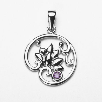 Sterling Silver Leaves in Breeze Pendant