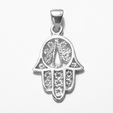 Sterling Silver Hand of Miriam Pendant