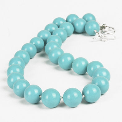 Natural Turquoise Beaded Necklace