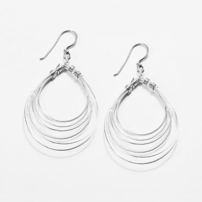 Silver Spring Hook Earrings