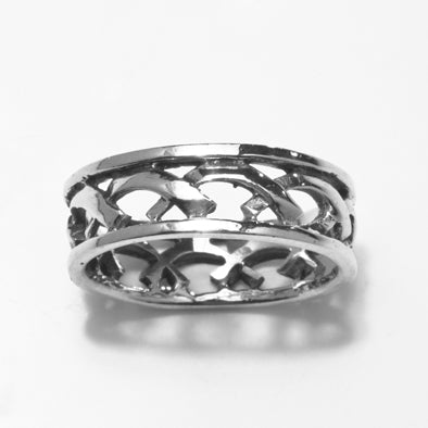 Silver Ring Of Kisses