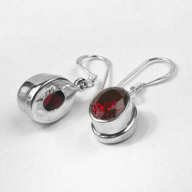 Created Ruby Hook Earrings