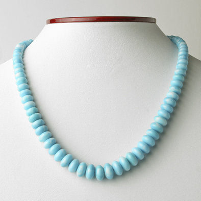 Gradient Larimar Beaded Necklace