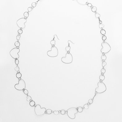 Chain of Hearts Fashion Jewelry Set