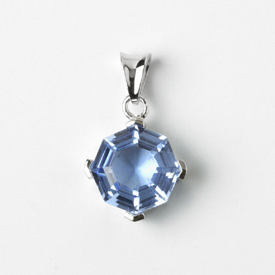 Blue Quartz Octagon Pendant